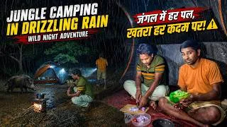 Thumbnail: Drizzling Rain Camping In Jungle 🌧️ Every Moment Was Thrilling 😨 Camping Video