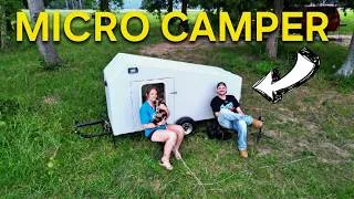 Thumbnail: First Night Camping In The Micro Camper Camper!