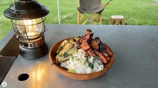 Thumbnail: Korean Pork Skewers Hibachi Style | Mountain Hills Camp