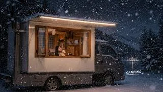 Thumbnail: ❄️ Camping in a mobile home amidst the snow – Cooking and sleeping in -10°C temperatures
