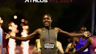 Thumbnail: Faith Kipyegon completes her season at the Athlos New York with another 1500m win