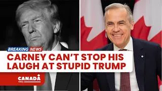 Thumbnail: Carney CAN'T STOP His LAUGH at Reporter's Question on Trump