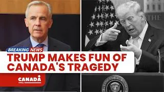 Thumbnail: Carney SHUTS Trump's LOW & INSENSITIVE Attack on Canadians