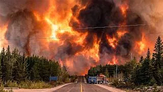 Thumbnail: 🚨 Ontario's Largest Wildfire Surpasses 450,000 Hectares and Keeps Spreading