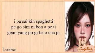 Thumbnail: LE SSERAFIM 'SPAGHETTI (feat. j-hope)' EASY LYRICS