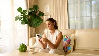 Thumbnail: Swipe. Match. Win, with Alex Morgan for Candy Crush Soccer Season 15' advert