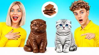 Thumbnail: Real Food vs Chocolate Food Challenge | Tasty Chocolate Battle by Candy Land