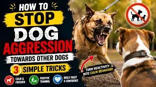 Thumbnail: How to Stop Dog Aggression Towards Other Dogs — 3 Simple Tricks