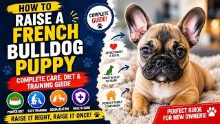 Thumbnail: How to Raise a French Bulldog Puppy 🐶 Complete Care, Diet & Training Guide
