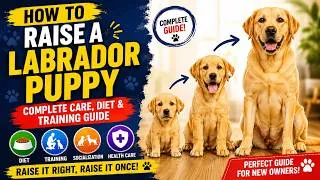 Thumbnail: How to Raise a Labrador Puppy 🐕 Complete Care, Diet & Training Guide