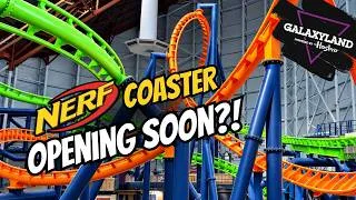 Thumbnail: Galaxyland’s NERF Coaster Is ALMOST READY! Opening Soon?!