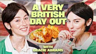 Thumbnail: Gracie Abrams Tries a British Chippy Tea and Spills on Her New Music | Very British Day Out