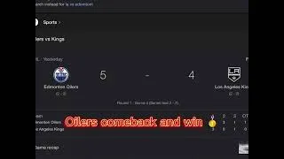 Thumbnail: Oilers game 3 comeback!