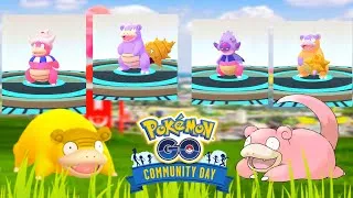 Thumbnail: One Pokemon four transformation | Slowpoke March Community Day