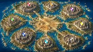 Thumbnail: The Ultimate 8P FFA Chaos on Ruins Of Atlantis - Stronghold Crusader Definitive Edition