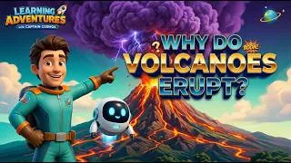 Thumbnail: Why Do Volcanoes Erupt? | Captain Cosmos Learning Adventures