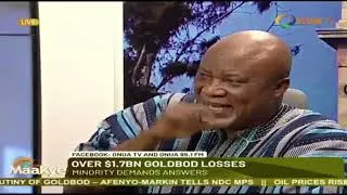 Thumbnail: Onua TV Studios: Hopeson Adorye & others fires hot on NPP’s claims of Sammy Gyamfi & GoldBod losses.