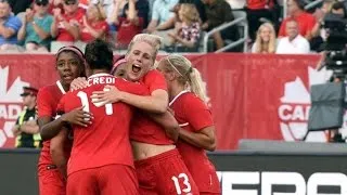 Thumbnail: Canada WNT vs England | Christine Sinclair | Sophie Schmidt | John Herdman | 20150529 Hamilton