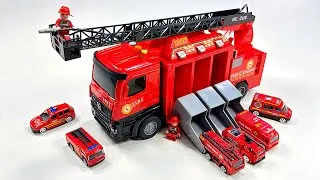 Thumbnail: Unboxing fire rescue truck,RC police car,EV ambulance,EV 3D Excavator