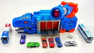 Thumbnail: Unboxing Multi-functional Dinosaur Truck, 3D Police car,remote control RC city bus ASMR |Review Toys