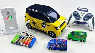 Thumbnail: Unboxing: Wuling Mini EV RC Car, RC Monster Truck & EV 3D Dinosaur Car ASMR |Review Toys