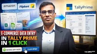 Thumbnail: How to Import Amazon & Flipkart Sales into Tally Prime | TaxOne by Vyapar #tallyprime #tutorial