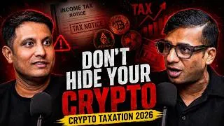 Thumbnail: Crypto Tax in India 2026 | Why the Income Tax Department Using AI to Track Your #crypto ?