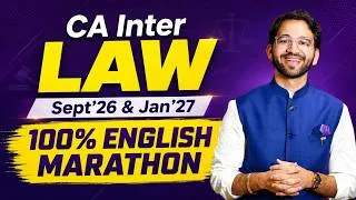Thumbnail: 100% English GOAT Revision Marathon | CA Inter | Sept'26 & Jan'27