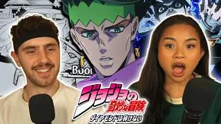 Thumbnail: SHE FINALLY MEETS ROHAN! - Girlfriend Reacts To JoJo's Bizarre Adventure Part 4 Ep 13-15 REACTION!