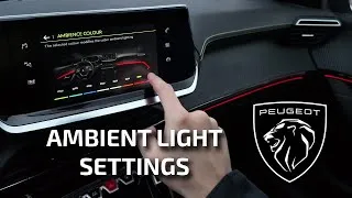 Thumbnail: Peugeot Ambient Lightning settings | 208 308 508 3008 5008