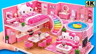 Thumbnail: 🎀💖 Build Lovely Pink Hello Kitty Barbie House with Bunk Bed & Mini Pool ❤️ | DIY Miniature House