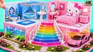 Thumbnail: 🎀❄️ Make Pink Barbie Miniature House with Hello Kitty, Frozen & Aquarium ❤️ | DIY Miniature House