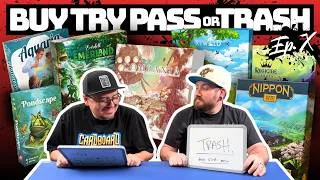 Thumbnail: Buy Try Pass or Trash - Ep. X (The Monthly Reviews) Compania, Nippon, Aquaria, Pondscape, Regicide