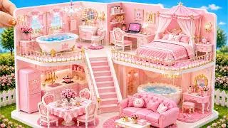 Thumbnail: 🐰🏡Make Adorable Modern Pink Bunny House With Bunk Bed From Cardboard (EASY)|DIY Miniature House💗