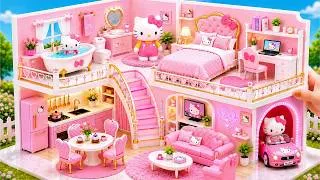 Thumbnail: 🎀❄️ Make Pink Barbie Miniature House with Hello Kitty, Frozen & Aquarium | DIY Miniature House❤️