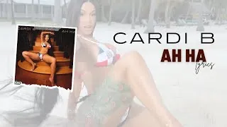 Thumbnail: Cardi B - AH HA [Lyric Video]