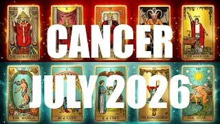 Thumbnail: CANCER JULY 2026 STANDING OUTSIDE OF YOUR TRADITIONAL PATH | THE WORLD IS OPEN (career reading)