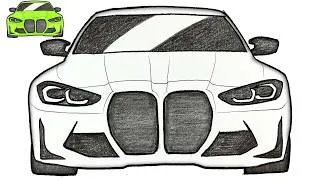 Thumbnail: How to Draw a BMW Car 🔥 | Easy Step-by-Step BMW Sketch Tutorial