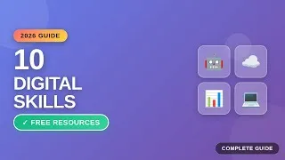 Thumbnail: 10 Digital Skills to Learn in 2026 | Complete Resource Guide (Free Courses + Tools)