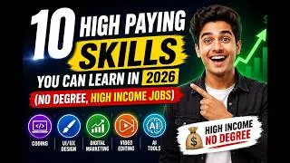 Thumbnail: "10 High Paying Skills You Can Learn in 2026 (No Degree Needed) | Make Money Online"
