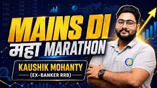 Thumbnail: 🔥10 Hours MAINS DI महा Marathon 2026 | DI डर खत्म! Bank Mains Quant Complete Practice By Kaushik Sir