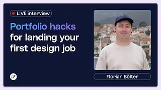 Thumbnail: Portfolio Hacks to Land Your First Design Job in 2025!