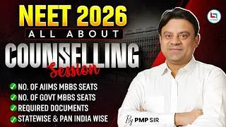 Thumbnail: NEET UG 2026 Counselling Complete Guide | AIIMS & Govt MBBS Seats, Documents | PMP Sir