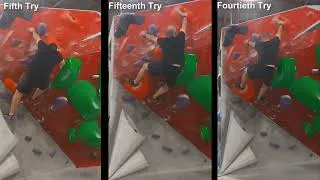 Thumbnail: Climbing V3 Took 61 Attempts but I Finally Sent It! #NeverGiveUp