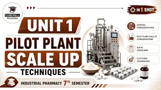 Thumbnail: Pilot plant scale up techniques | Unit 1 Industrial Pharmacy 2 | Industrial Pharmacy 7th Semester