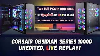 Thumbnail: Two Full PCs in One Super-Tower Case - Big Beast COMPLETE Computer Build - Corsair 1000D