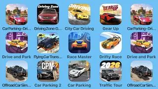 Thumbnail: Car Parking-Driving School, Driving Zone, City Car Driving, Gear Up, Drive and Park, Race Master