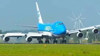 Thumbnail: BOEING 747 ENGINE almost TOUCHES THE GROUND after CROSSWIND Landing - B747 Only (4K)