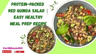 Thumbnail: Protein-Packed Red Quinoa Salad | Easy Healthy Meal Prep Recipe