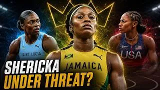 Thumbnail: Shericka Jackson vs Julien Alfred vs Melissa — Who Wins? Women's 200m Showdown